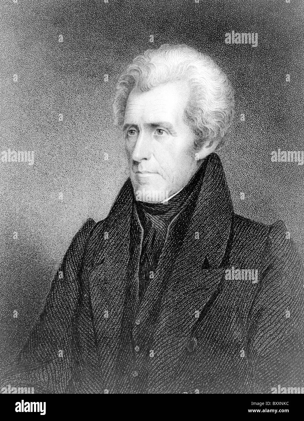 Andrew Jackson,  President Andrew Jackson the 7th President of the United States. Stock Photo