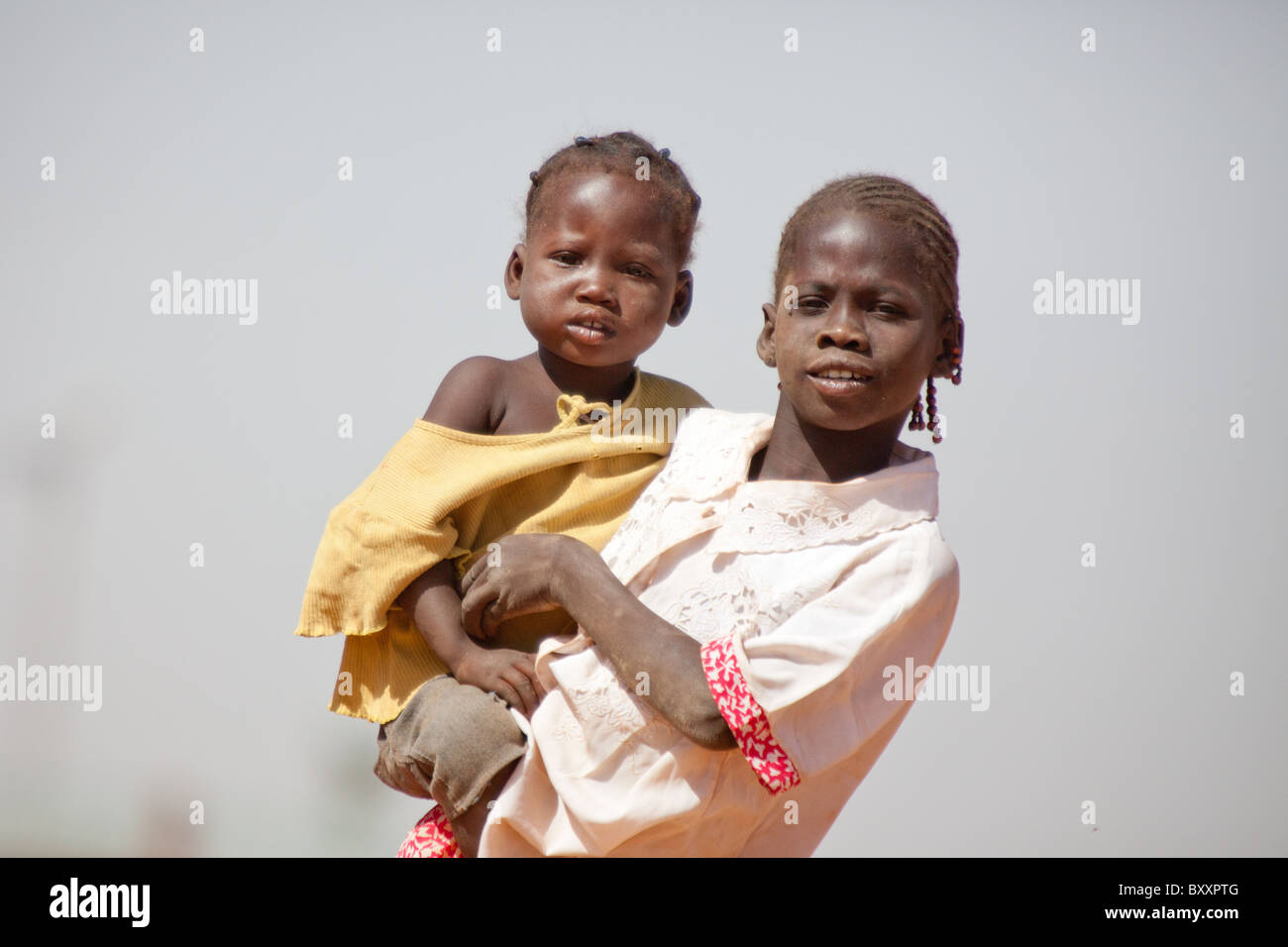 Children in the town of Djibo in northern Burkina Faso. Stock Photo