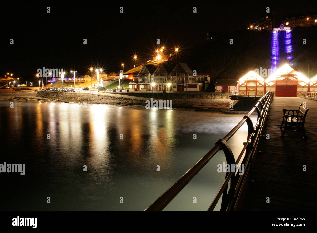 Saltburn lift at night hi-res stock photography and images - Alamy