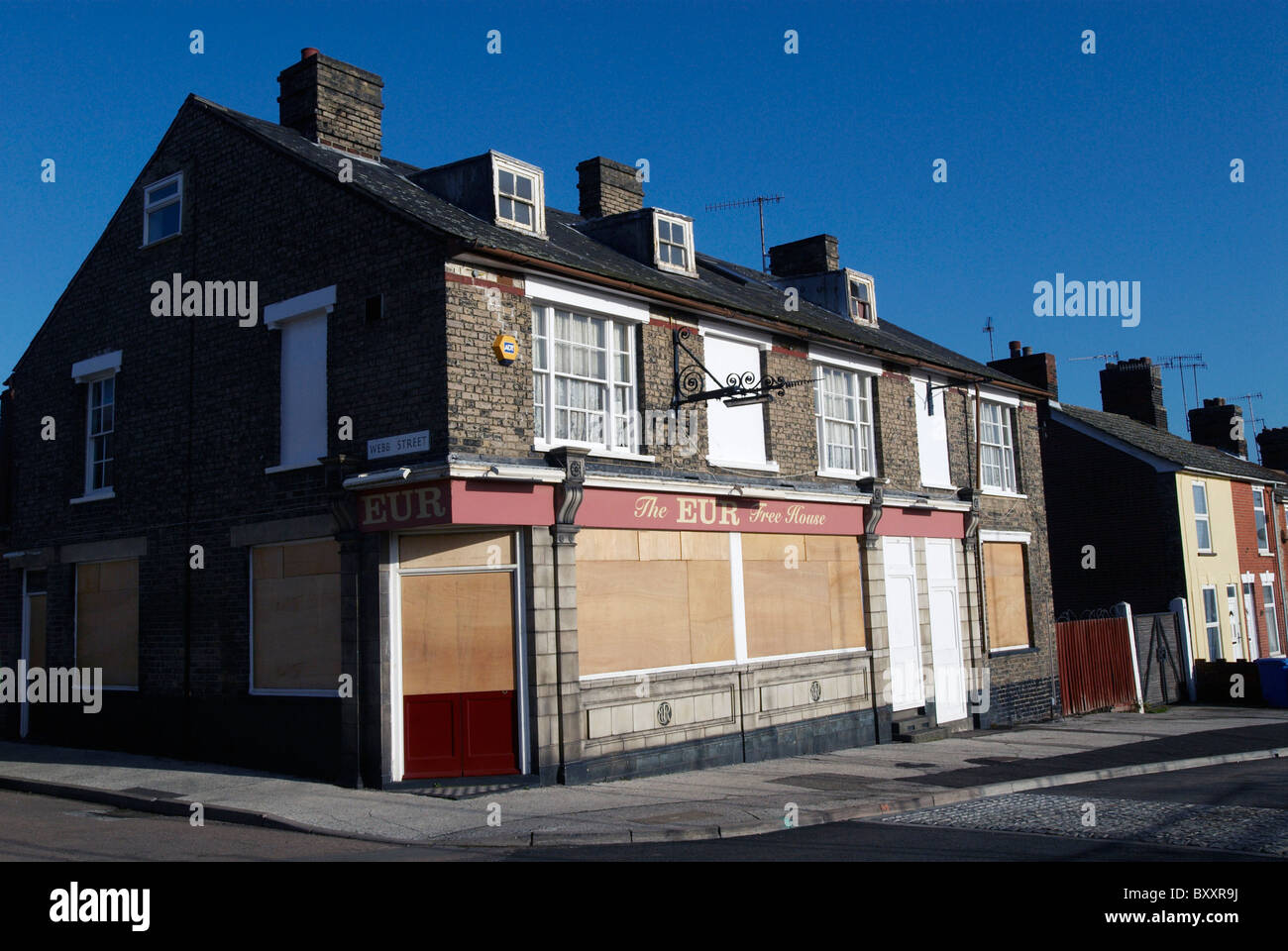Disused pub Ipswich UK Stock Photo Alamy