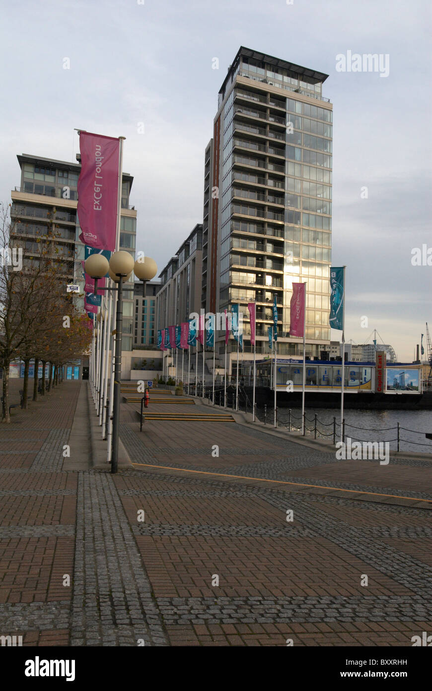 Housing development at Royal Victoria Docks East London UK Stock Photo