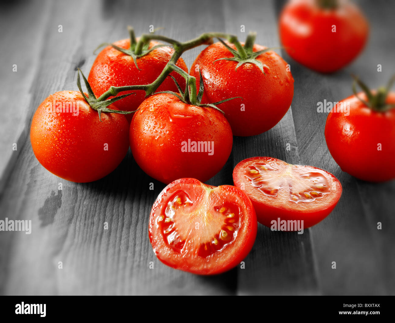 Jubilee vine tomatoes Stock Photo