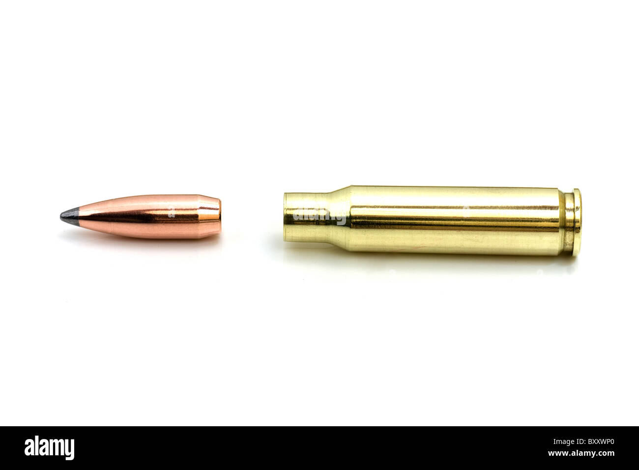 7 62 X 51 Nato 308 Winchester Cartridge Showing Bullet And