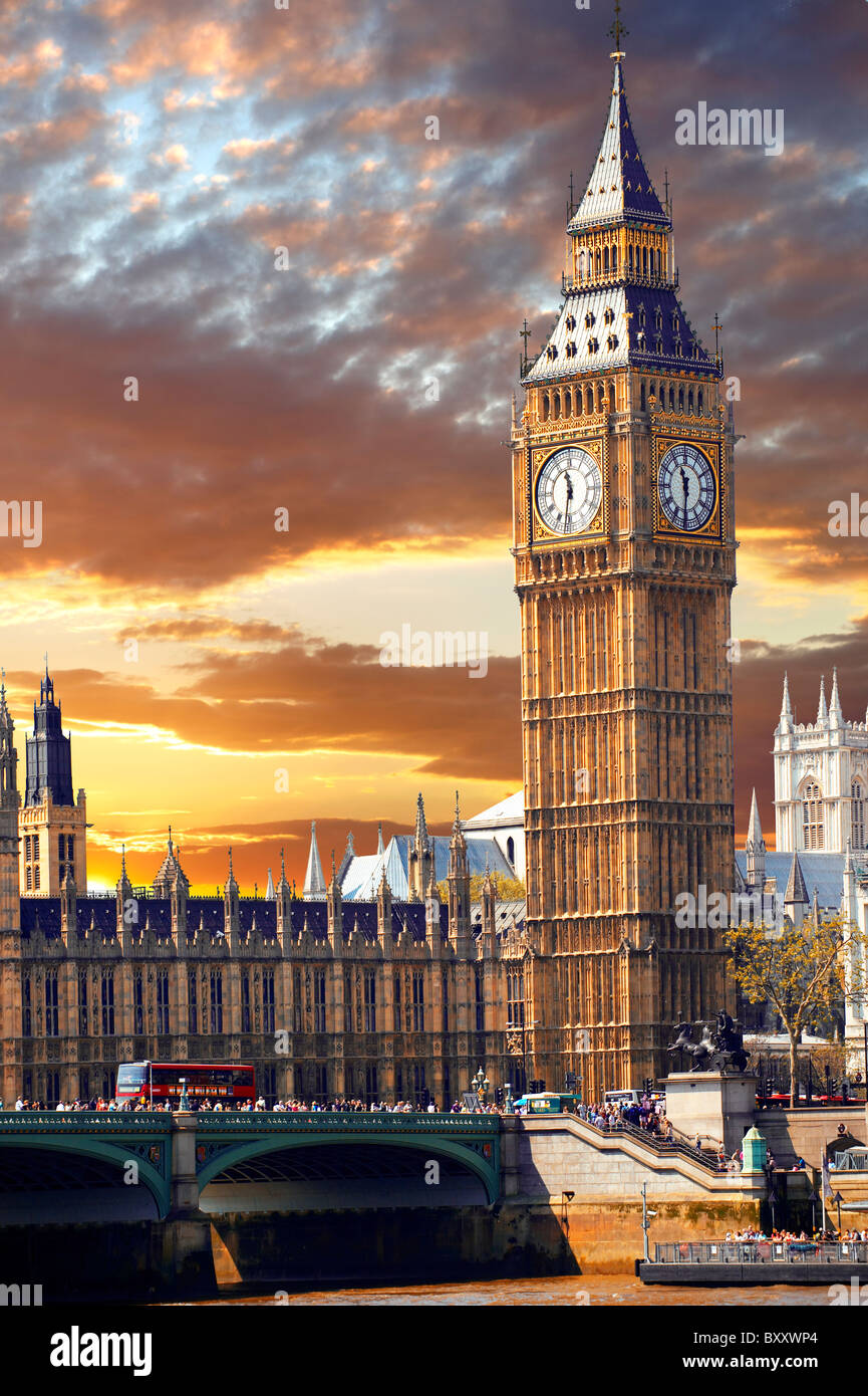 Houses of Parliament, Westminster, London Stock Photo