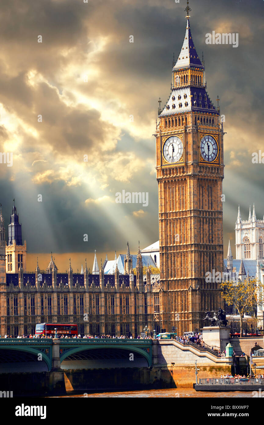 Houses of Parliament, Westminster, London Stock Photo