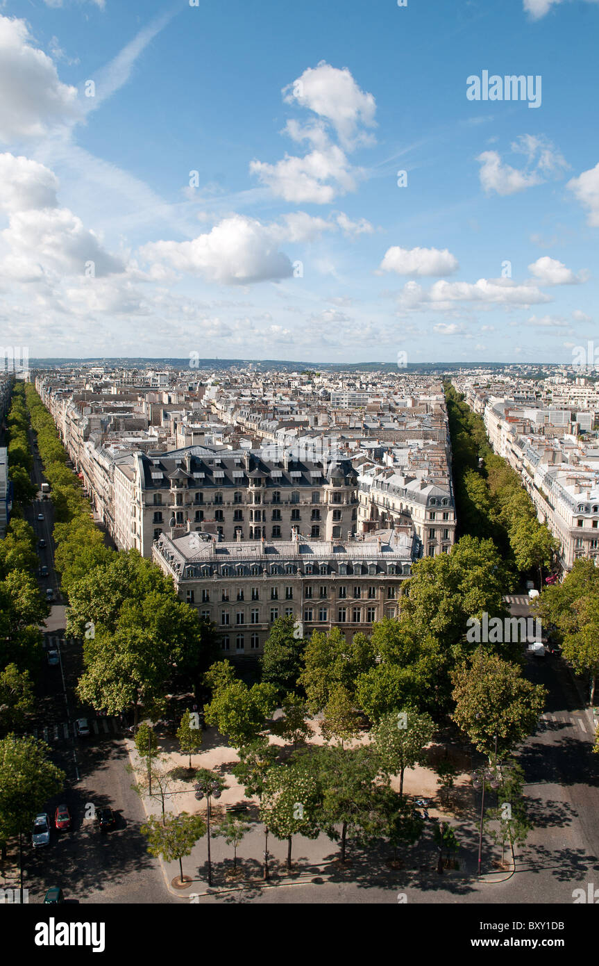 Paris (75): real estate in the VIIIth and the XVIth arrondissement Stock Photo
