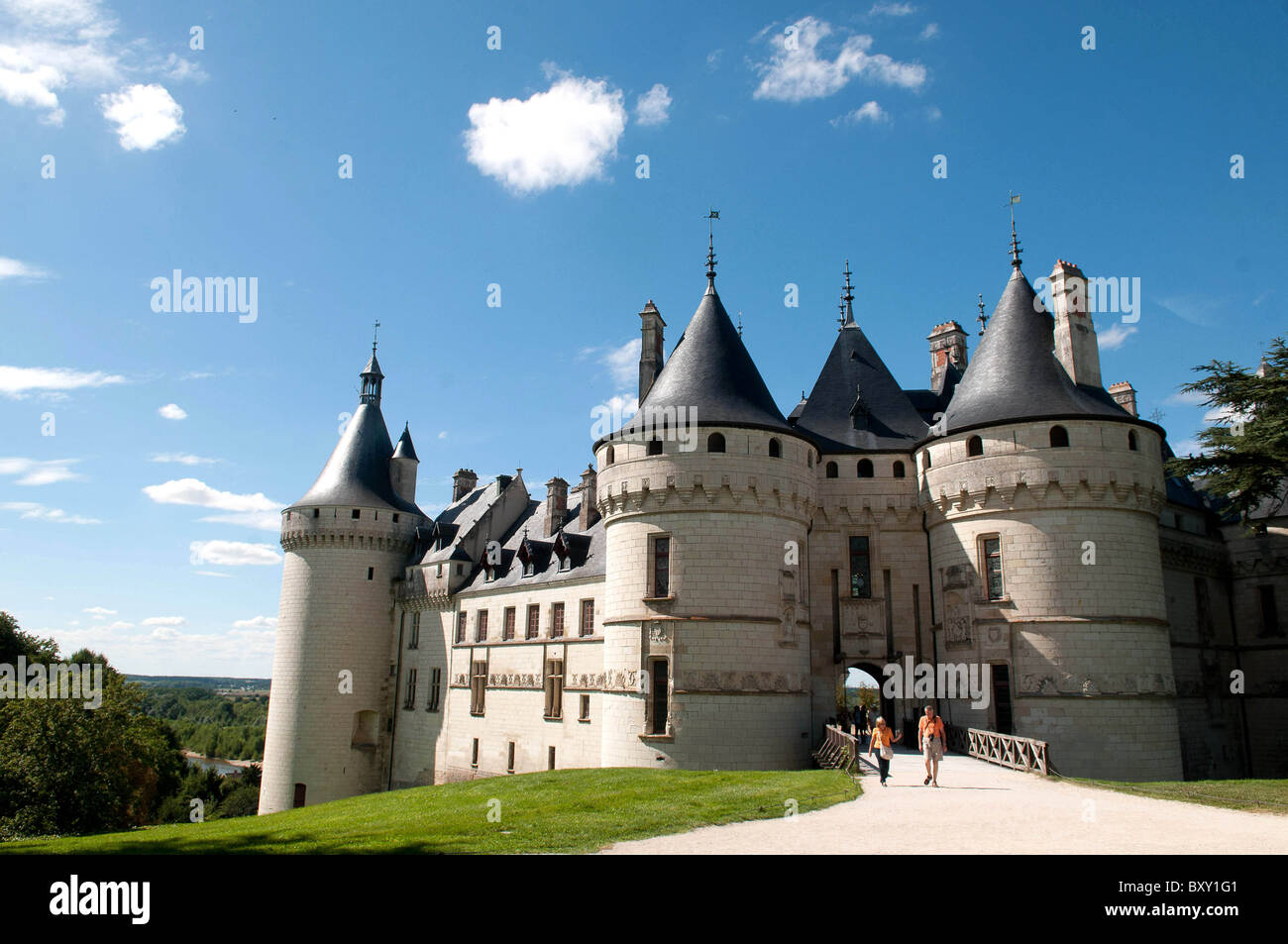 Chaumont-sur-Loire (41): the castle Stock Photo