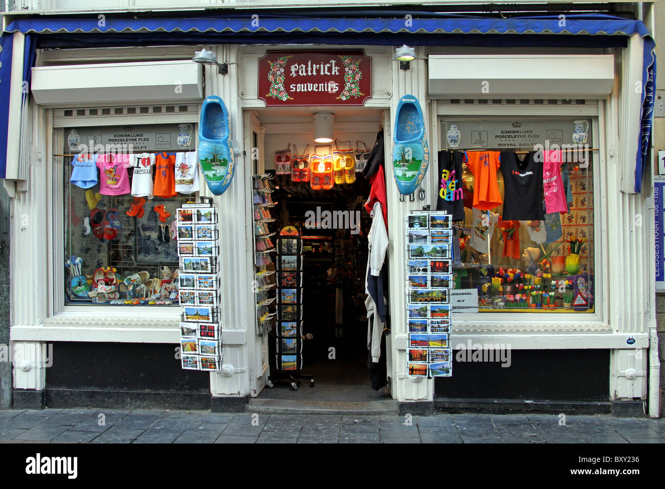 Patrick souvenir shop for tourists in Amsterdam, Holland Stock Photo