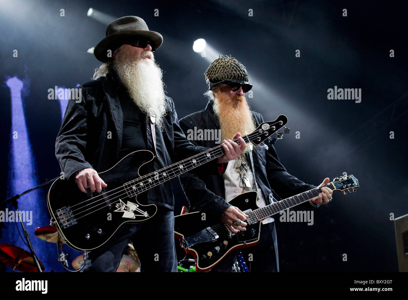 The band "ZZ Top Stock Photo Alamy