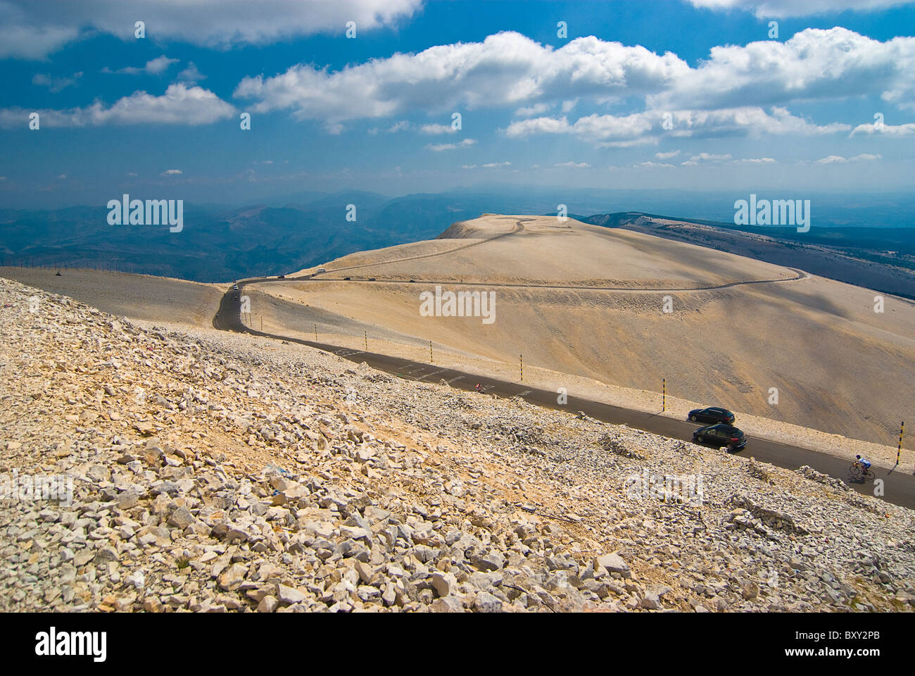 The Mont Ventoux in the provence/france Stock Photo