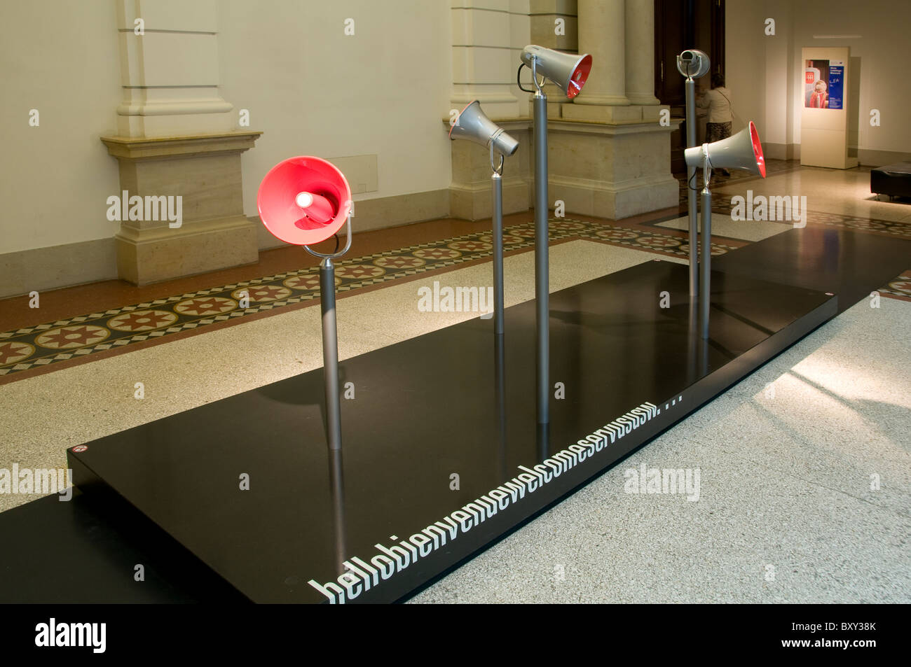 Interactive station playfully conveys the basics of message ...