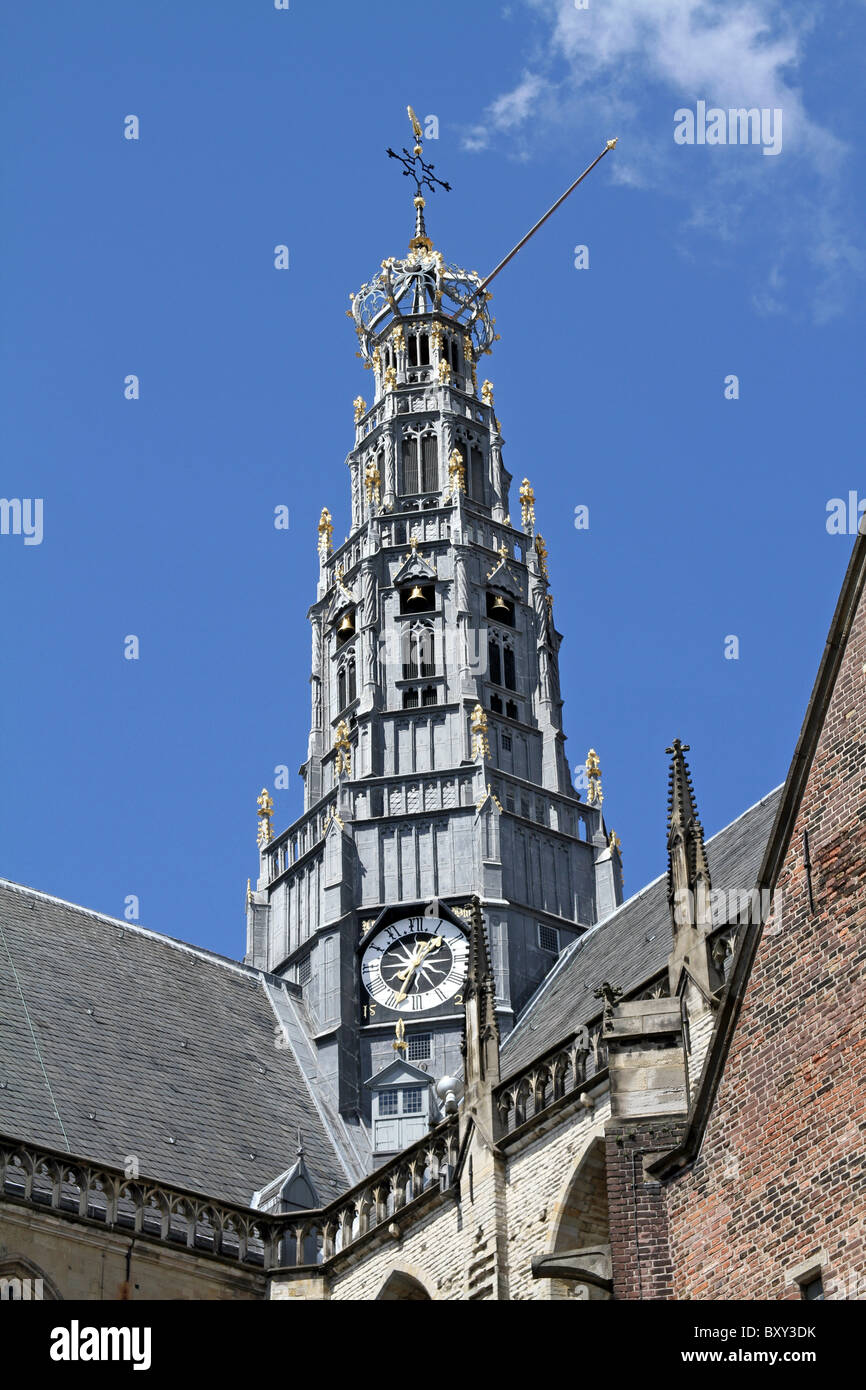 The Grote Kerk or St. Balo Church in Haarlem, Holland Stock Photo
