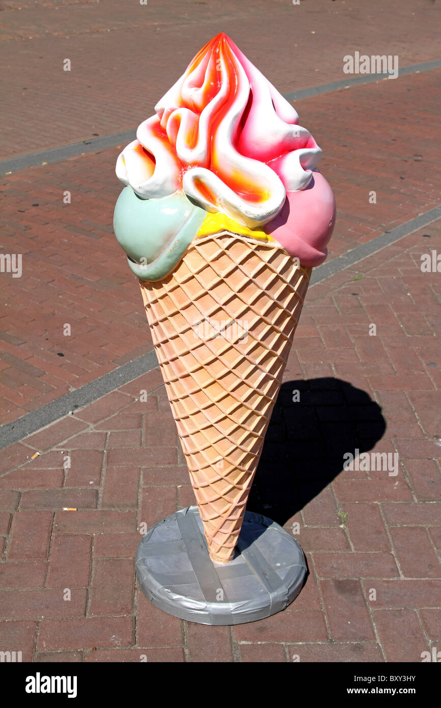Ice cream cone sign Haarlem, Holland Stock Photo Alamy