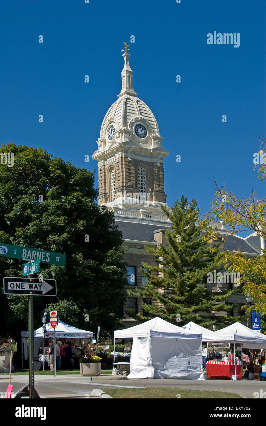 Art Show; Ingham County Court House; Mason MI USA Stock Photo