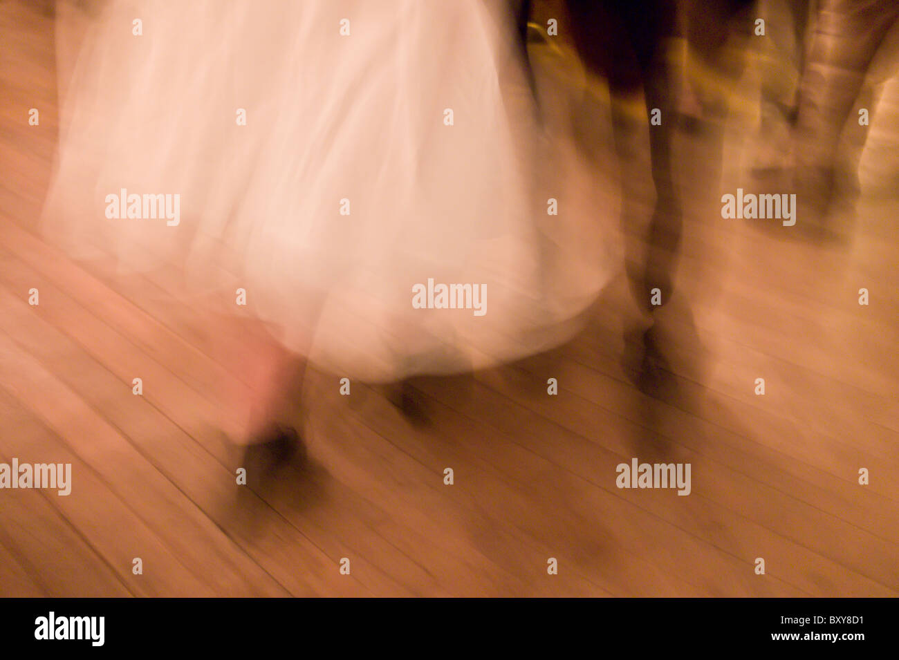 Traditional Irish set dancing at a Ceilidh at Vaughan's Bar in Kilfenora, County Clare, West of Ireland Stock Photo