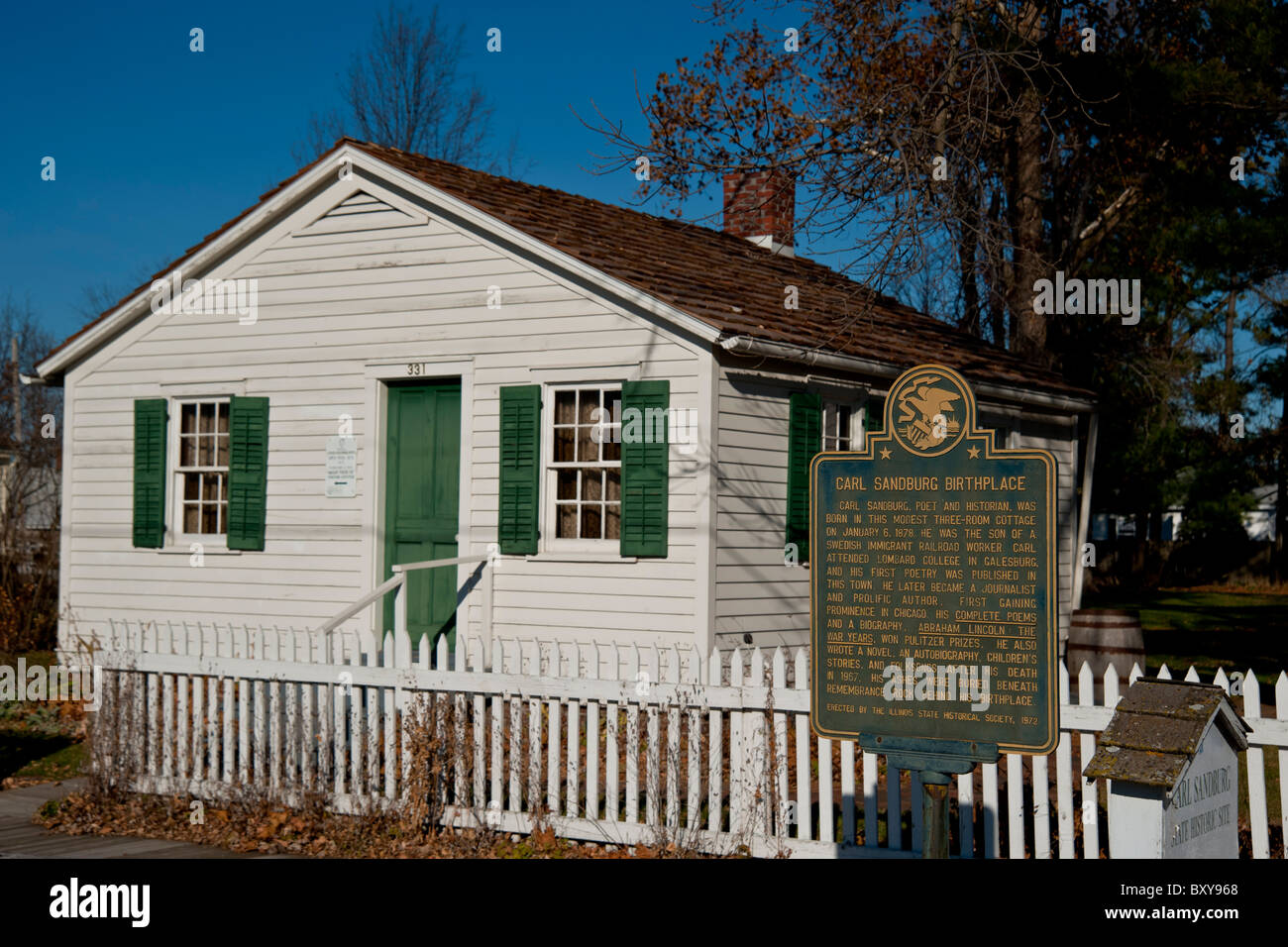 Carl Sandburg Home in Galesburg, IL Stock Photo Alamy