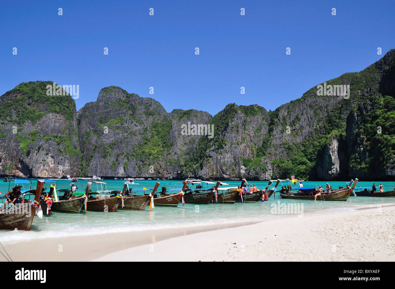 Traditional Thailand Long-tail boat Stock Photo