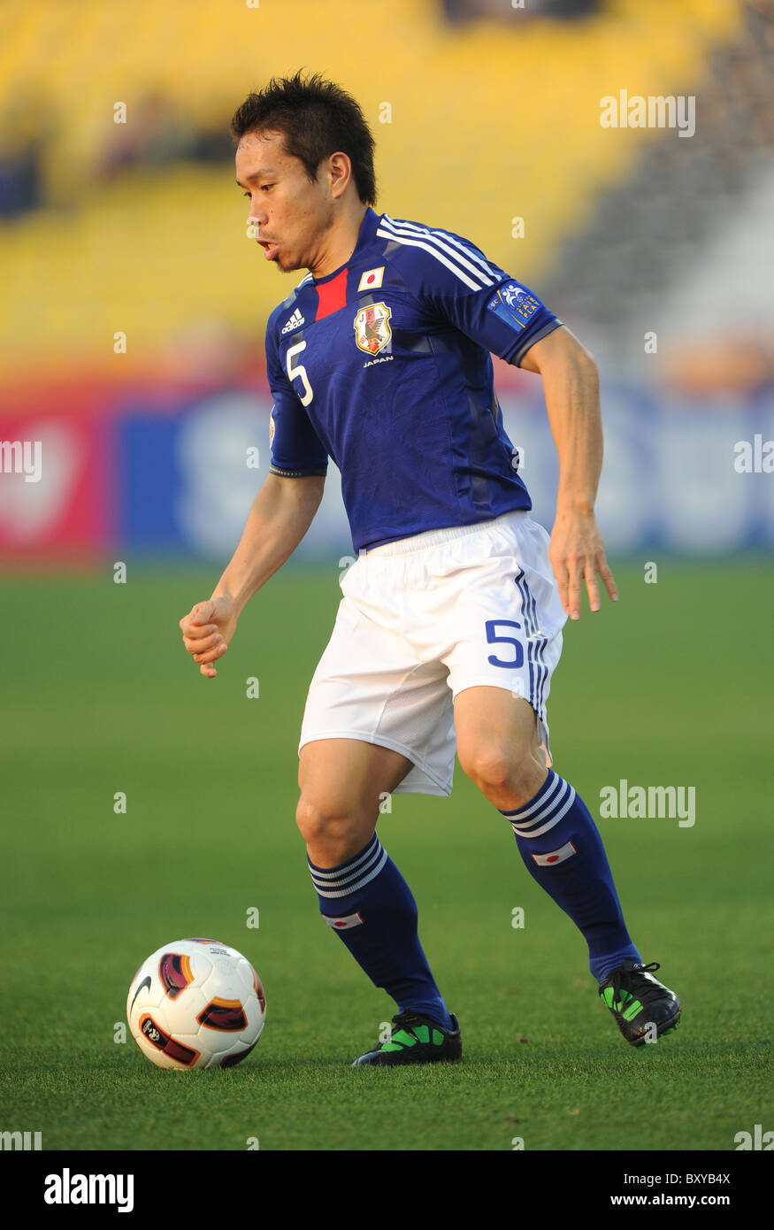 Yuto Nagatomo of Japan Soccer - Asian Cup 2011 - Group C - Jordan v Japan Stock Photo