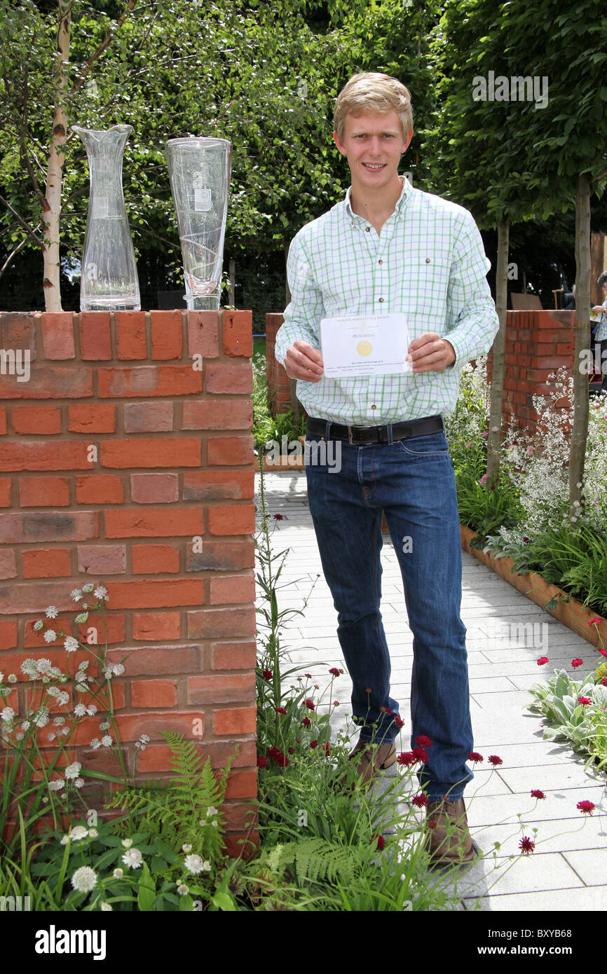 RHS Tatton, Cheshire. Hugo Bugg winner of RHS Tatton Best in Show and Young Designer of the Year 2010. Stock Photo