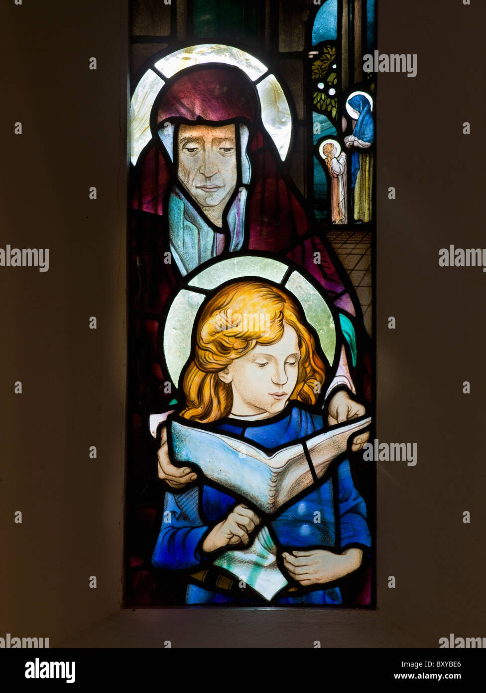 Frank Brangwyn St Anne window Bucklebury Stock Photo