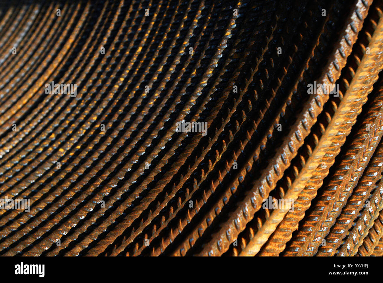 Concrete reinforcement steel rebar coils Stock Photo Alamy