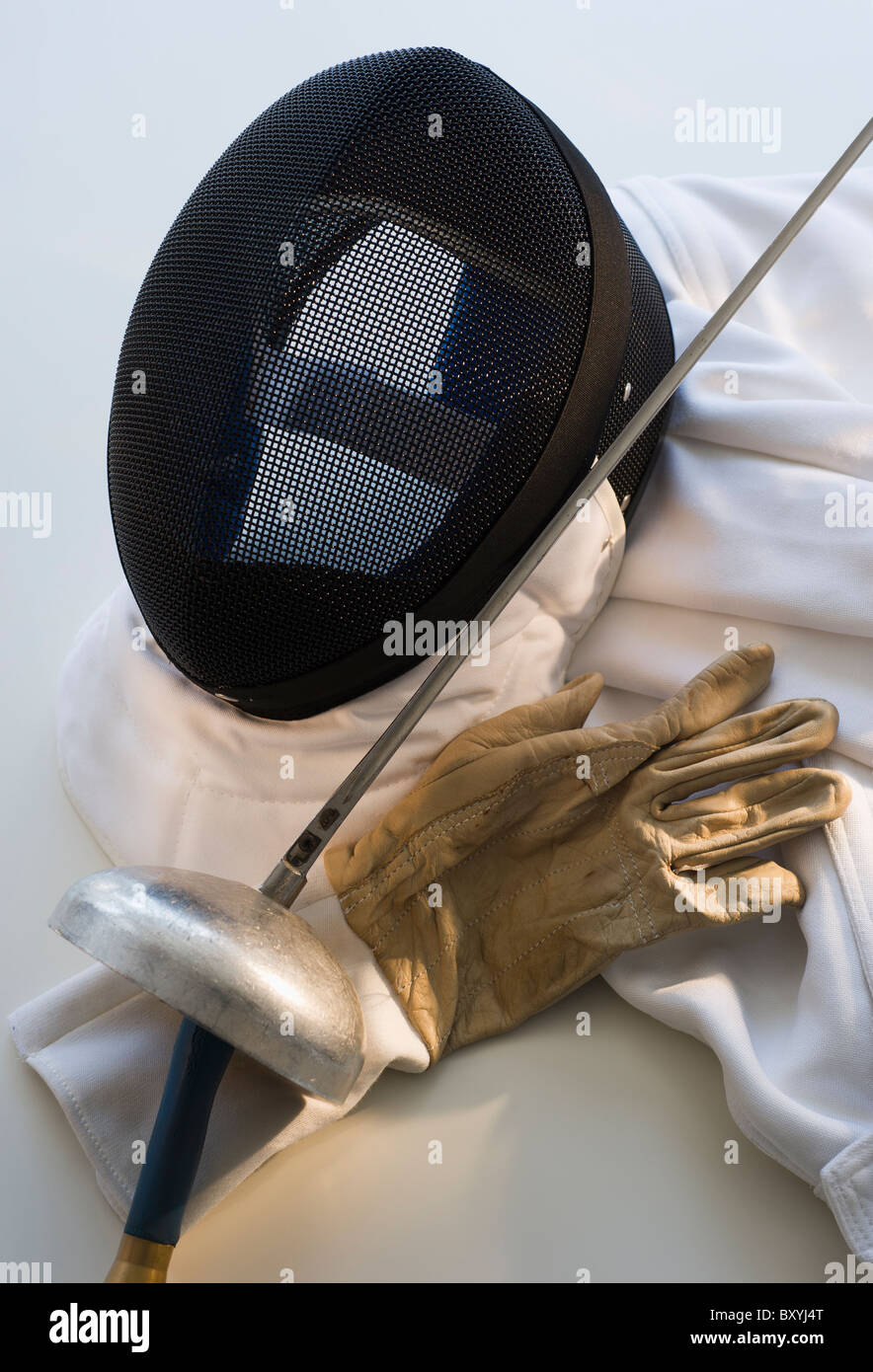 Close up of fencing equipment Stock Photo Alamy