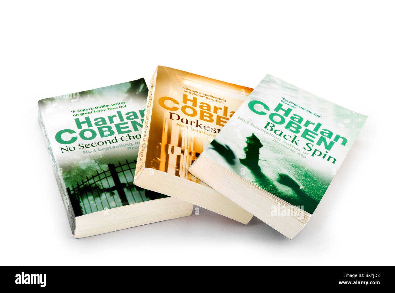 Best selling paperback books by Harlan Coben, UK Stock Photo