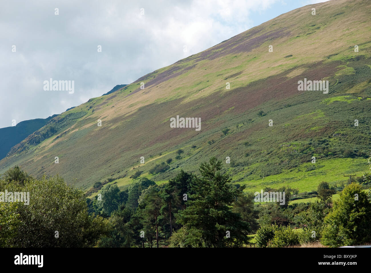 Saddleback seen from the A66 in the Lake District Cumbria Stock Photo Alamy