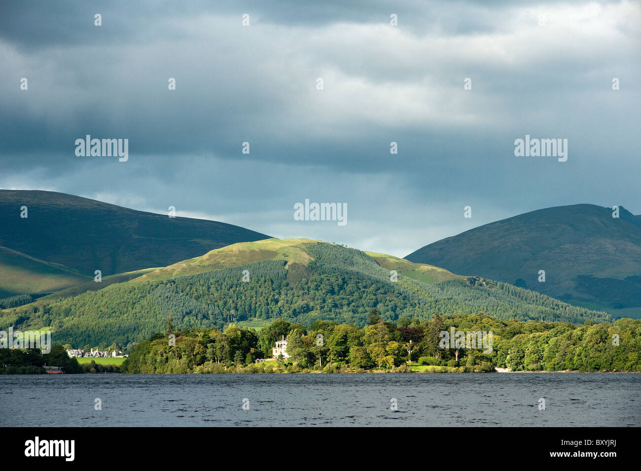 Derwent Island House on Derwent Island near Keswick in the Lake District Stock Photo Alamy