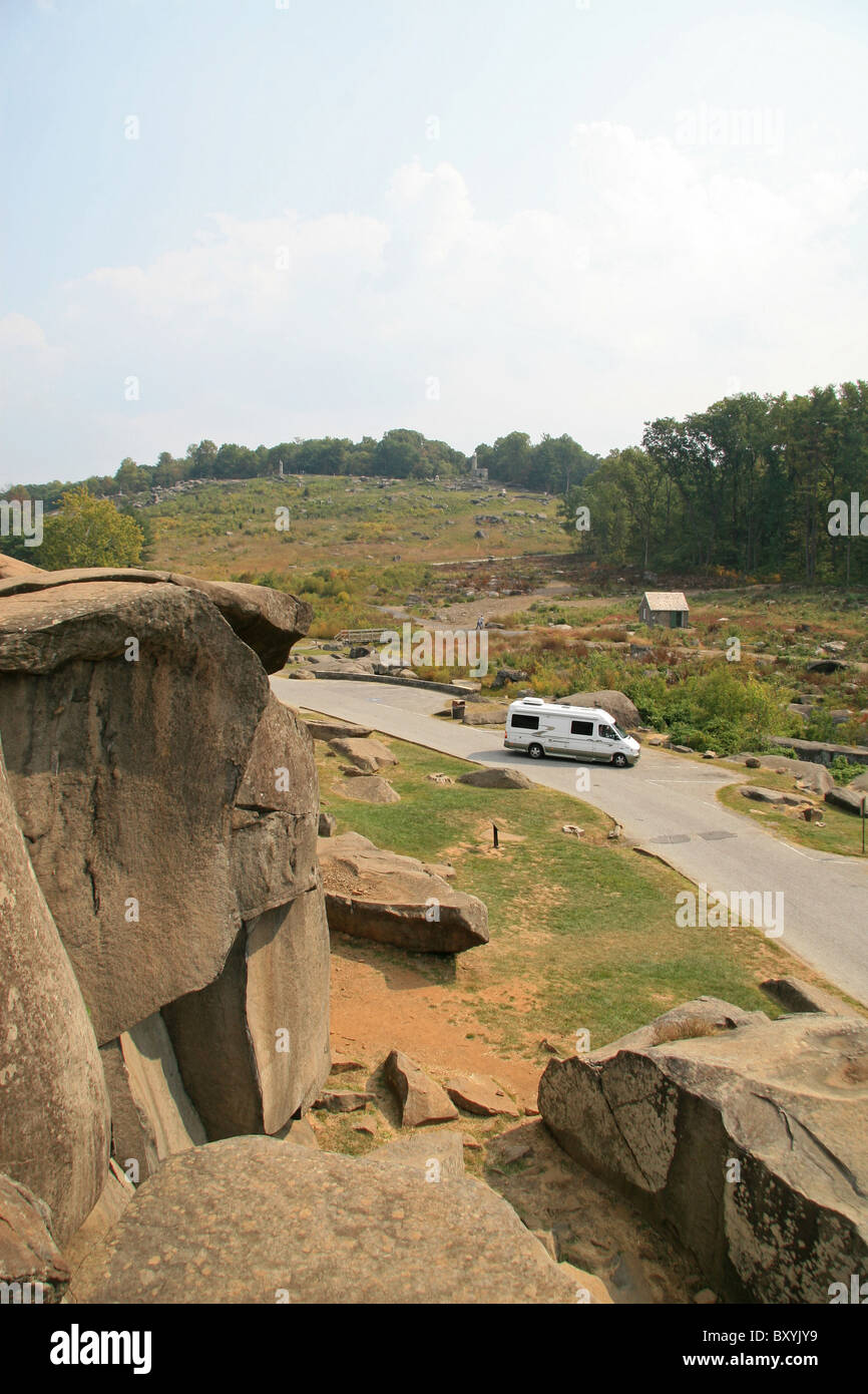 View of Little Round Top from Devil's Den, Gettysburg National Military