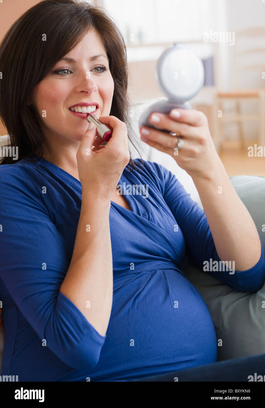 Pregnant woman and lipstick hi-res stock photography and images - Alamy