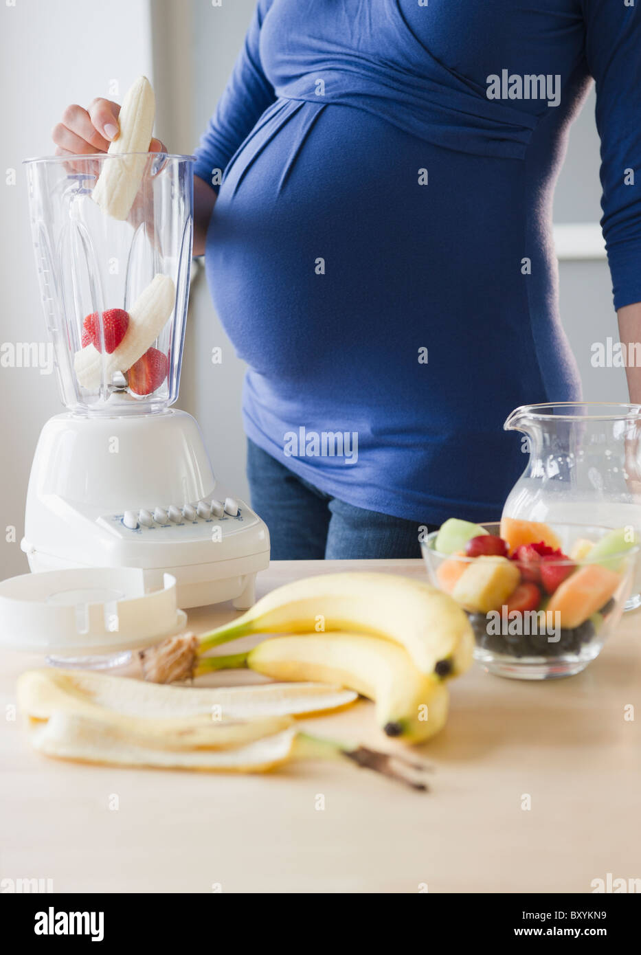 Young pregnant woman Stock Photo