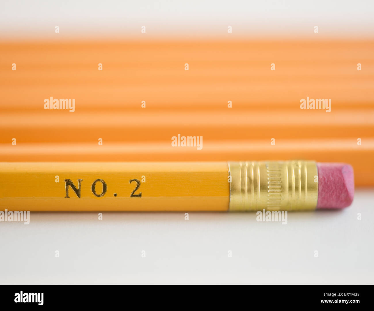 Pencil with number Stock Photo Alamy