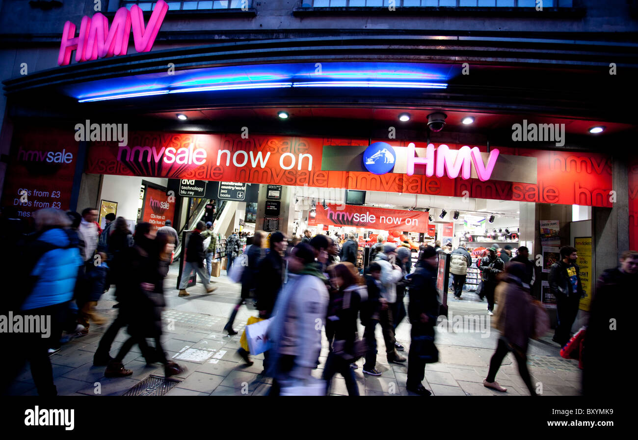 HMV Oxford Street shop, London, England, UK Stock Photo Alamy