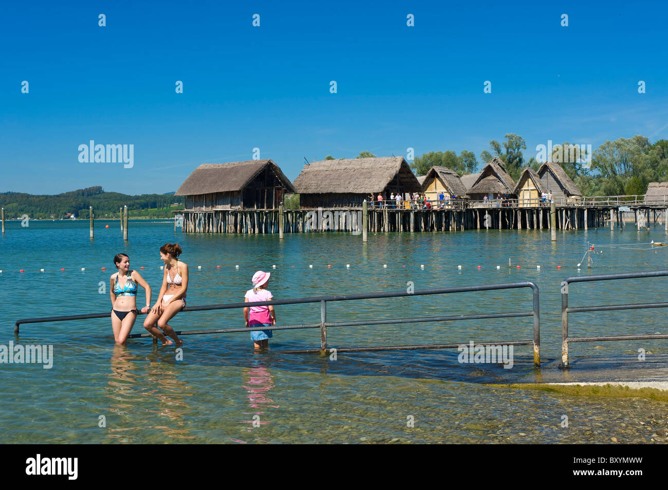 Stilt houses in Unteruhldingen, Lake Constance, BadenWuerttemberg