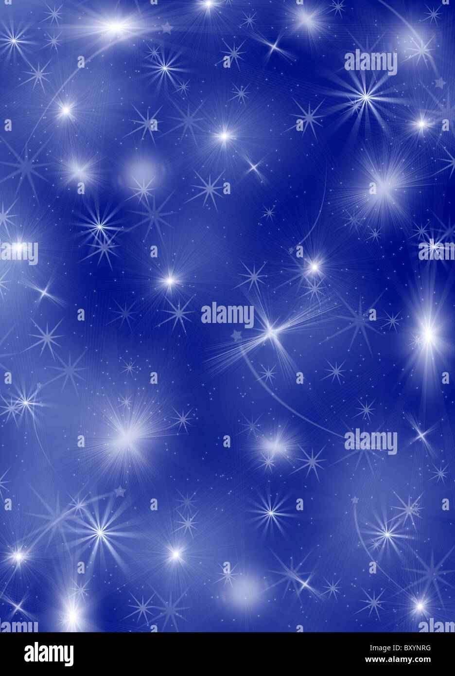 Background with shines, sparks. A blue background Stock Photo - Alamy