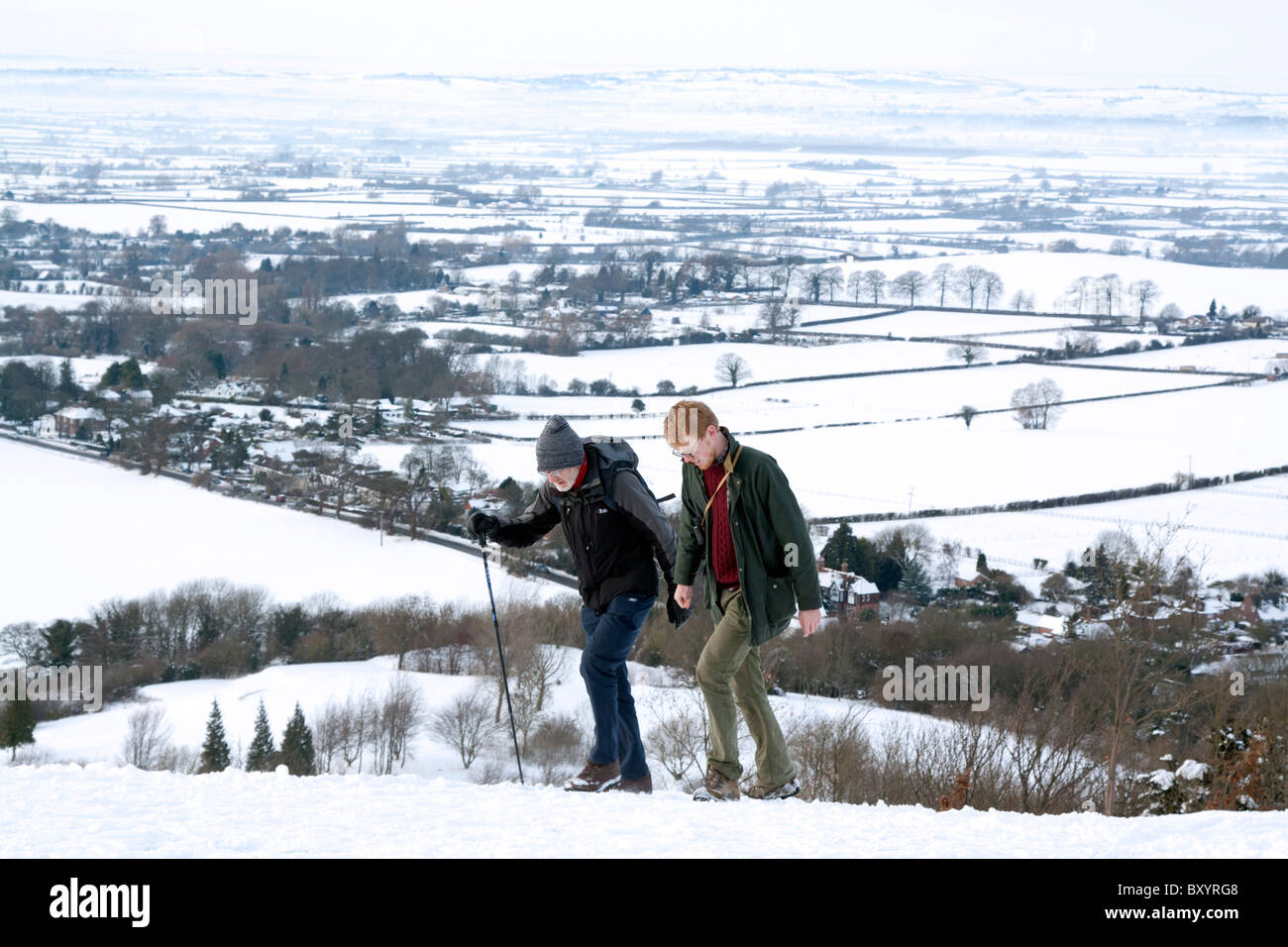 Aylesbury Vale Winter Buckinghamshire Stock Photo Alamy