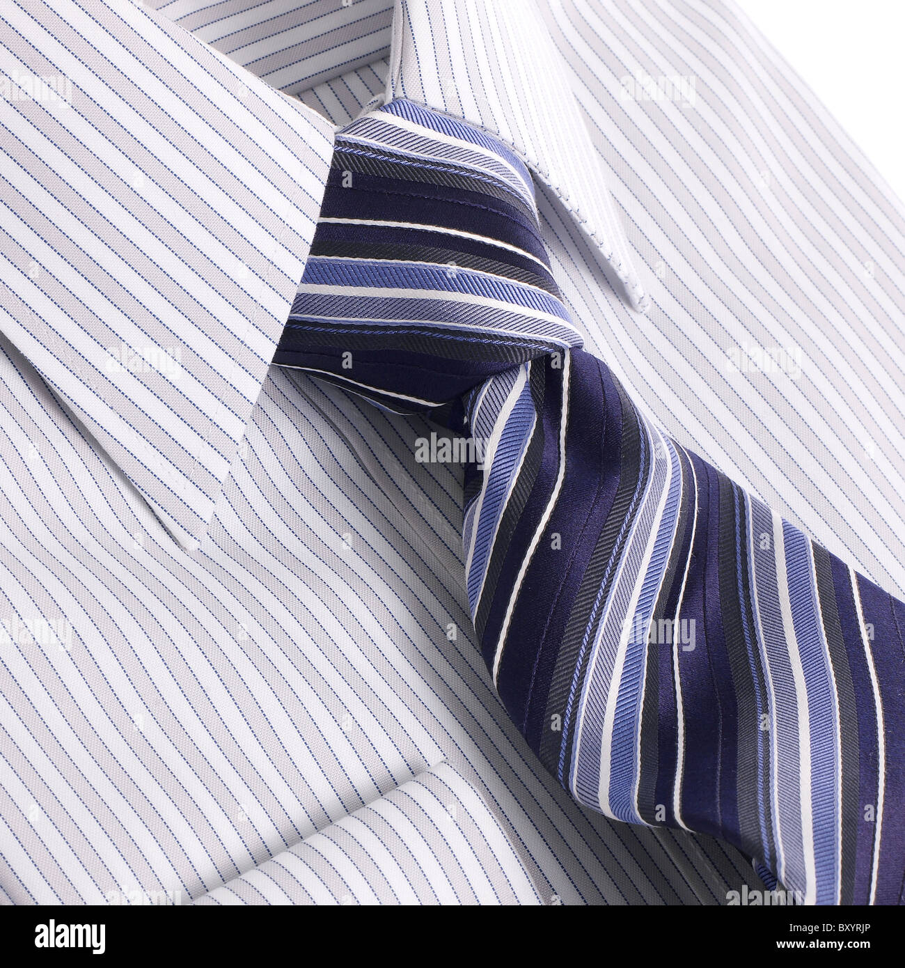 Mens striped shirt tie hi-res stock photography and images