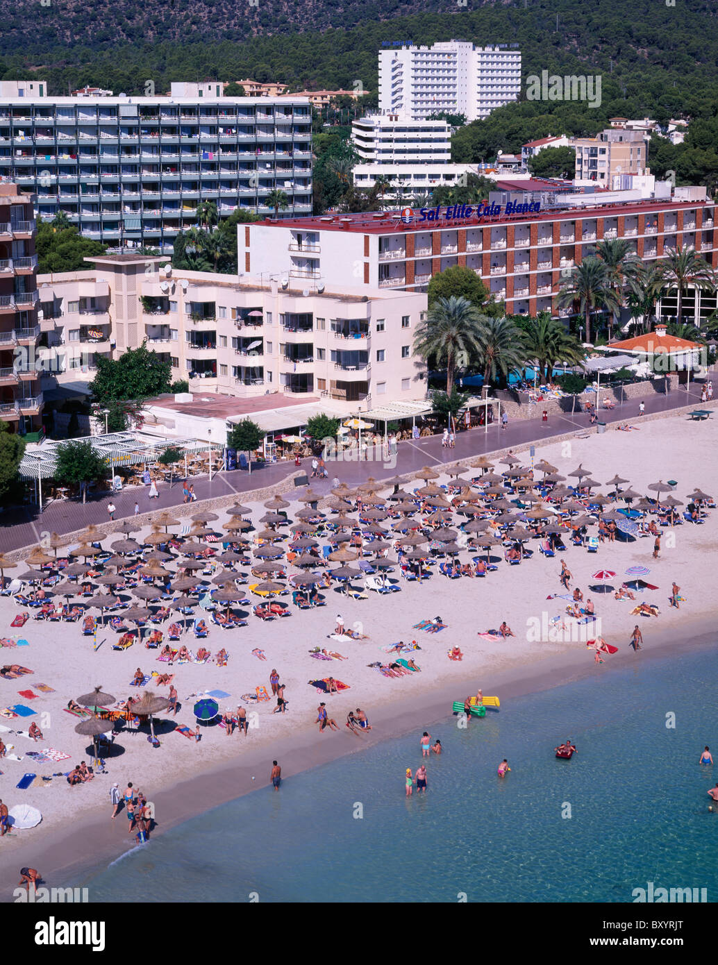 Palma Nova Beach, Majorca, Balearics, Spain Stock Photo
