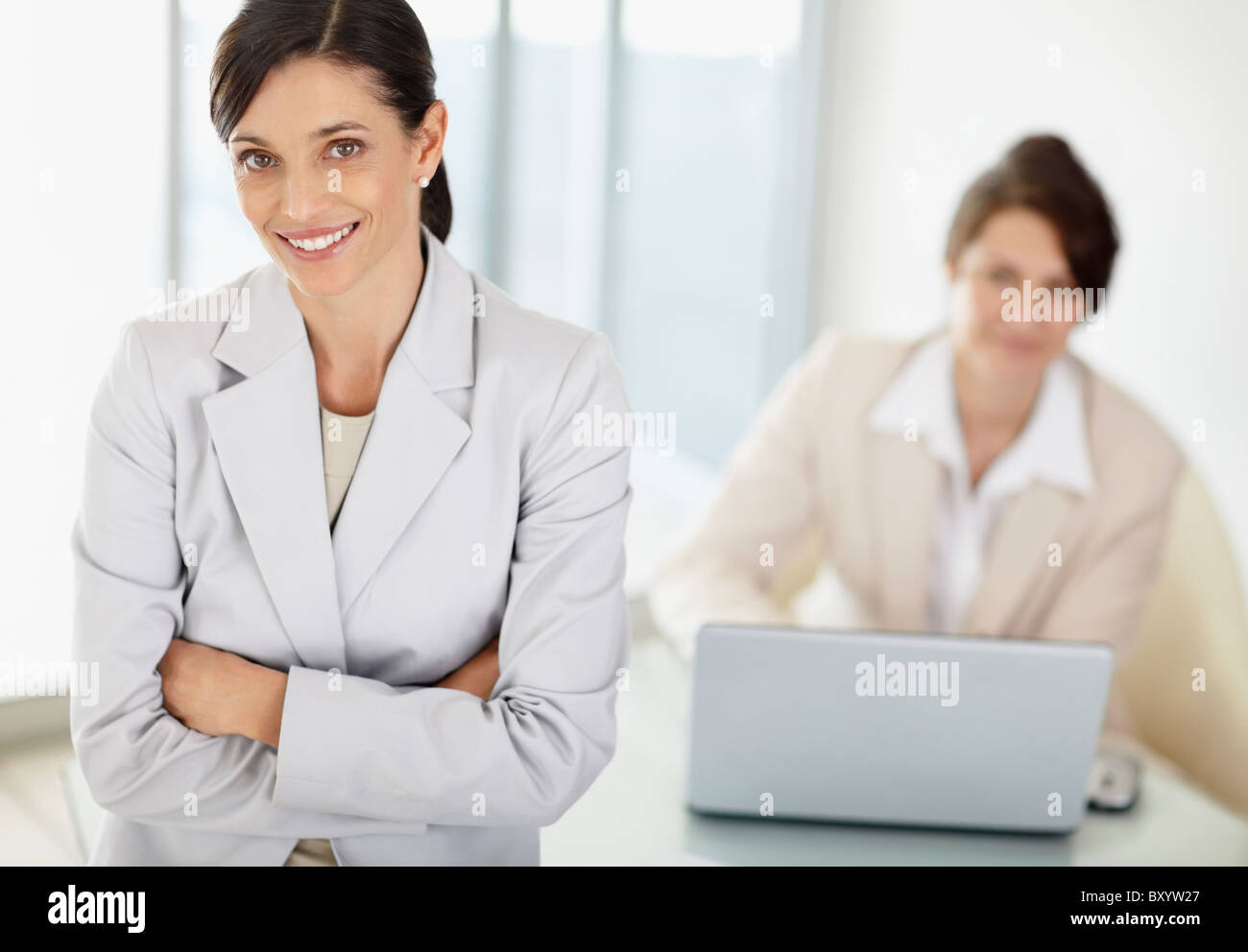 Two businesswomen in office Stock Photo - Alamy