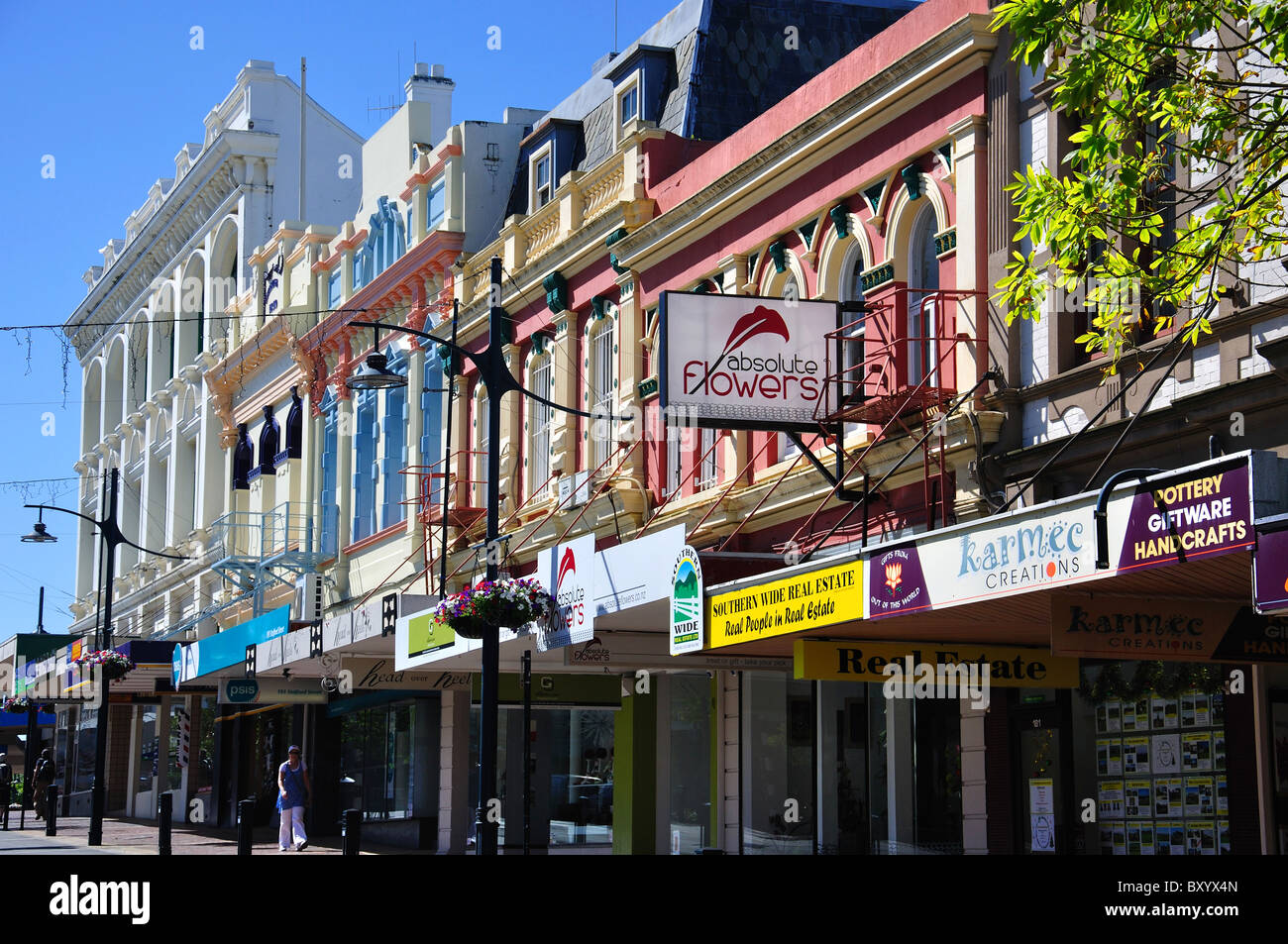 Period frontages, Stafford Street, Timaru, South Canterbury, Canterbury, South Island, New