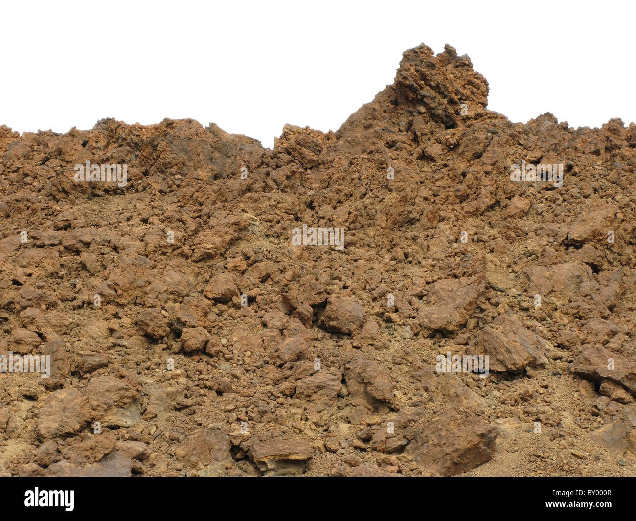 Volcanic rocks and debris in area of Las Cañadas beneath Mount Teide ...