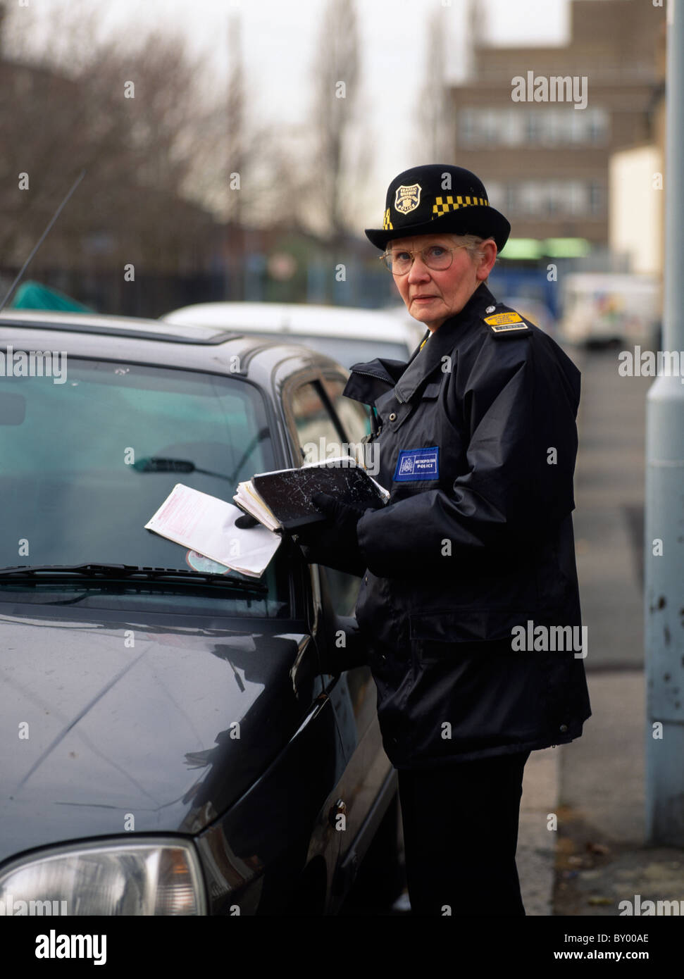 Traffic Warden in London in England in Great Britain in the United ...