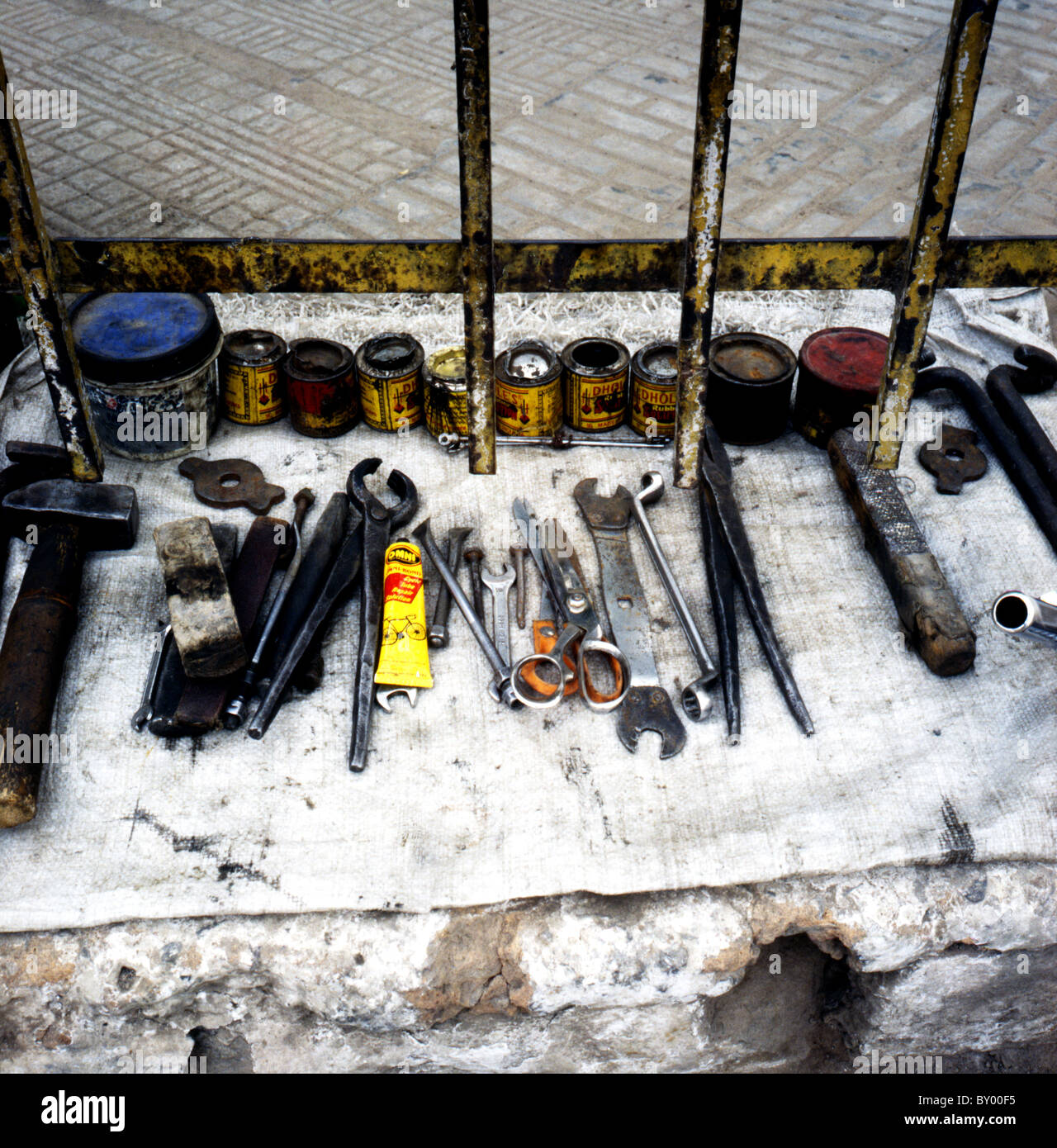 A set of tools in Delhi. India Stock Photo Alamy