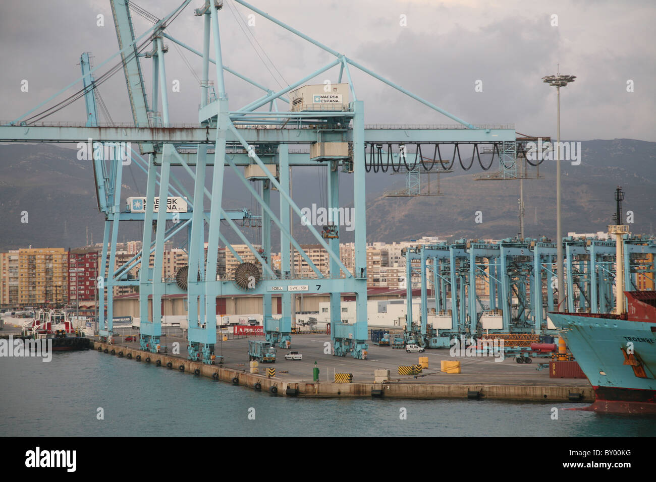 crossing the straights of Gibraltar on a ferry from Spain to morocco
