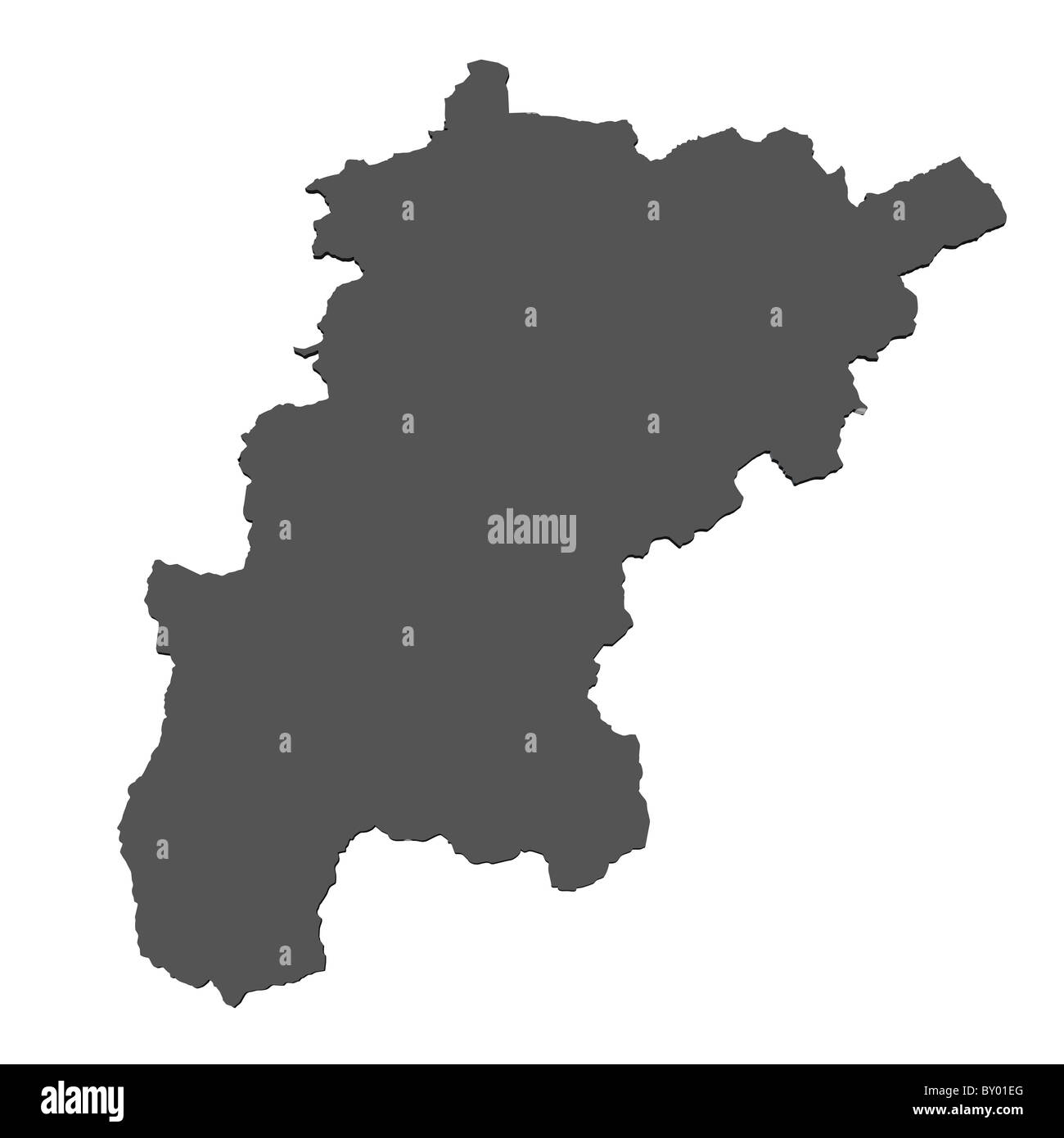 Isolated map of  - Switzerland Stock Photo