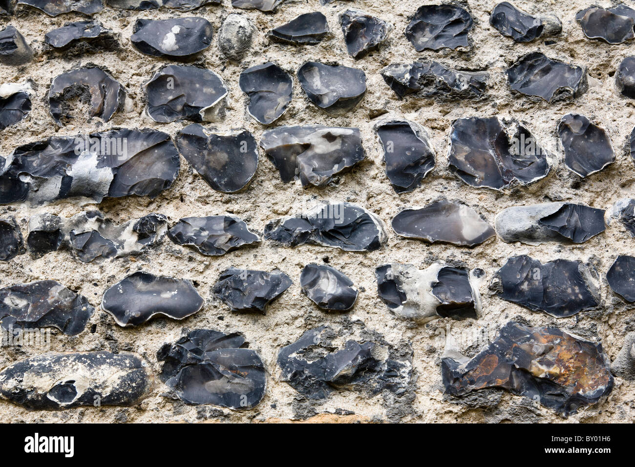 Closeup close up wall flint flints hires stock photography and images