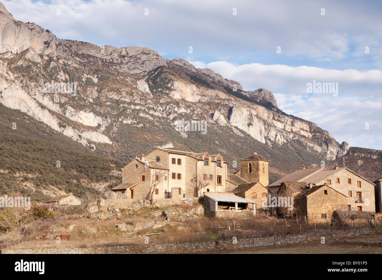 Torrelisa village, Huesca, Spain Stock Photo
