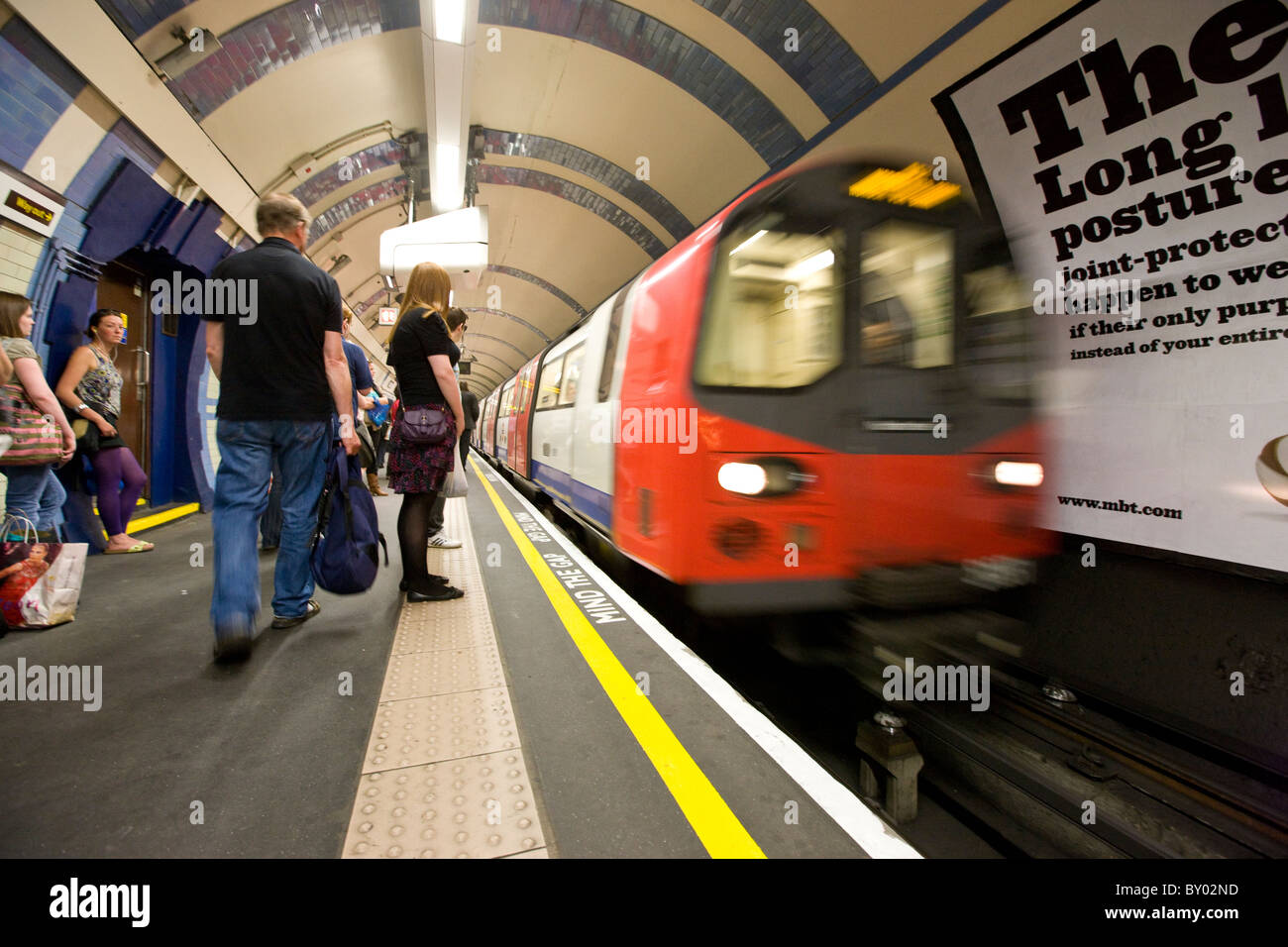 Underground at Camden Town tube station Stock Photo