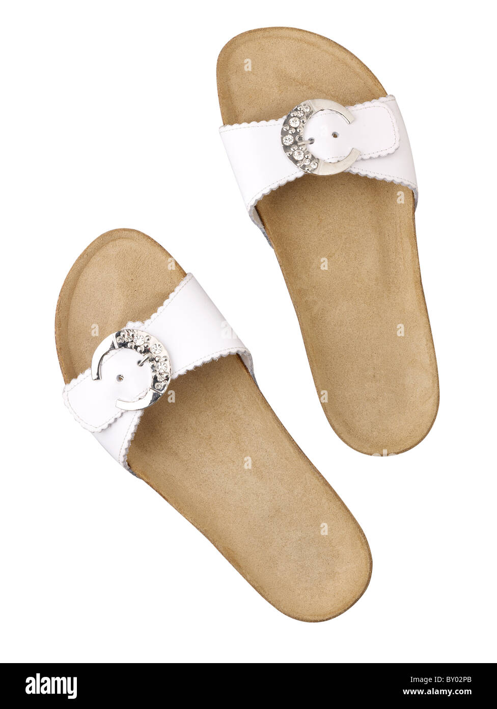 a pair of flip flops / thong on white background Stock Photo - Alamy